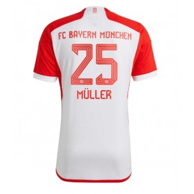 Bayern Munich Thomas Muller #25 Hemmakläder 2023-24 Kortärmad